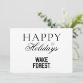 Wake Forest University | Wake Forest Feestdagenkaart (Staand voorkant)