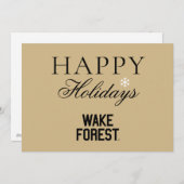 Wake Forest University | Wake Forest Feestdagenkaart (Voorkant / Achterkant)