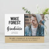 Wake Forest University | Wake Forest Kaart (Staand voorkant)