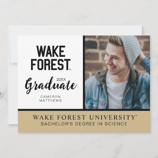 Wake Forest University | Wake Forest Kaart (Voorkant)