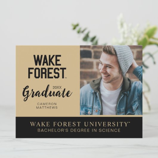 Wake Forest University | Wake Forest Kaart (Staand voorkant)