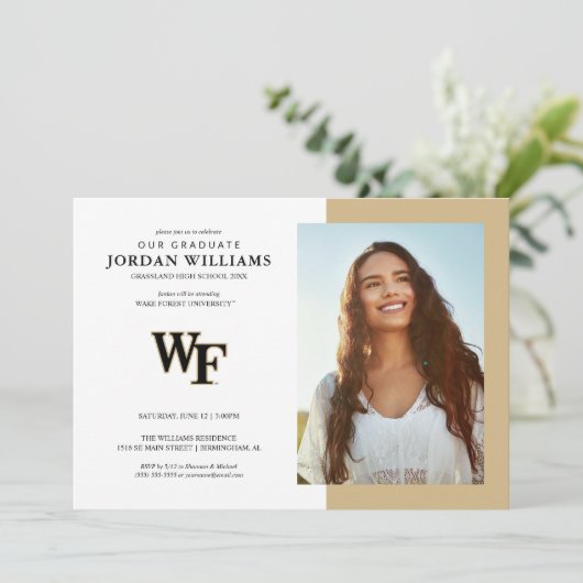 Wake Forest University | WF Aankondiging (Staand voorkant)