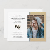 Wake Forest University | WF Aankondigingskaart (Voorkant / Achterkant)