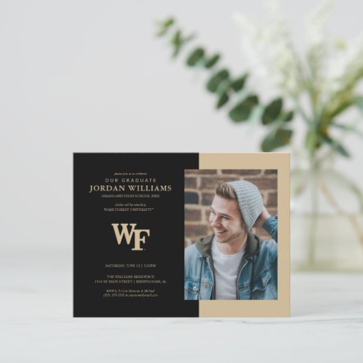 Wake Forest University | WF Aankondigingskaart (Staand voorkant)