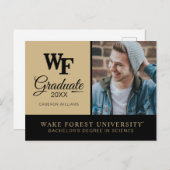 Wake Forest University | WF Aankondigingskaart (Voorkant / Achterkant)