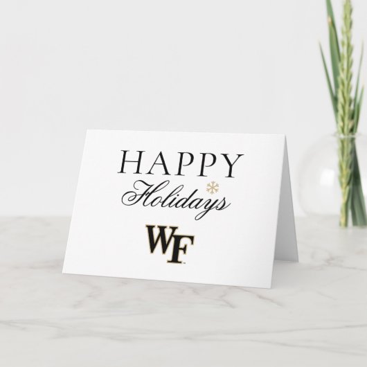 Wake Forest University | WF Feestdagen Kaart (Voorkant)