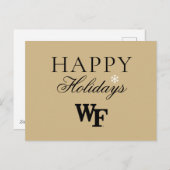 Wake Forest University | WF Feestdagenkaart (Voorkant / Achterkant)