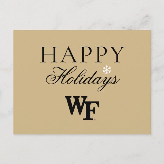 Wake Forest University | WF Feestdagenkaart (Voorkant)