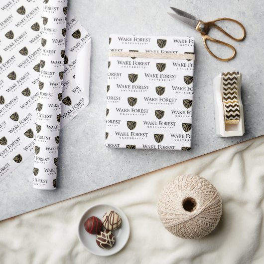 Wake Forest University Wordmark Cadeaupapier (Crafts)