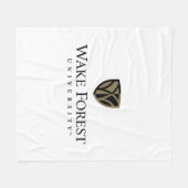 Wake Forest University Wordmark Fleece Deken (Voorkant (Horizontaal))