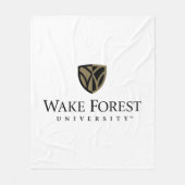 Wake Forest University Wordmark Fleece Deken (Voorkant)