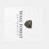 Wake Forest University Wordmark Fleece Deken (Voorkant (Horizontaal))