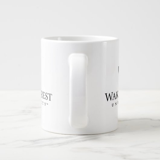 Wake Forest University Wordmark Grote Koffiekop (Achterkant)