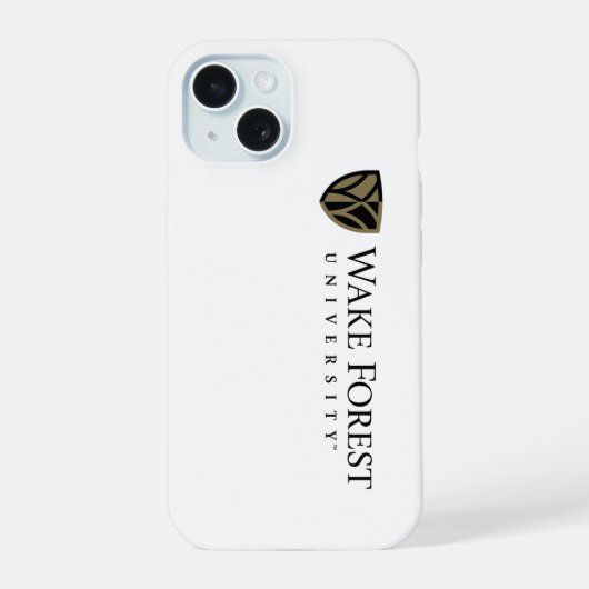 Wake Forest University Wordmark iPhone 15 Case (Achterkant)