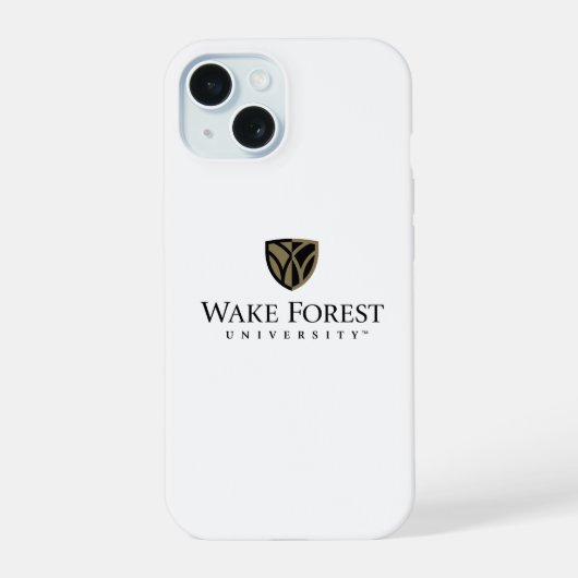 Wake Forest University Wordmark iPhone 15 Case (Achterkant)