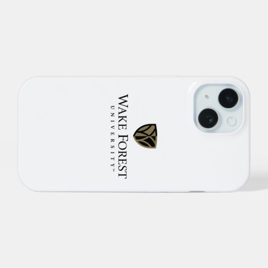 Wake Forest University Wordmark iPhone 15 Case (Achterkant horizontaal)