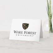 Wake Forest University Wordmark Kaart (Voorkant)