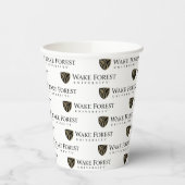 Wake Forest University Wordmark Papieren Bekers (Links)