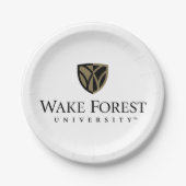 Wake Forest University Wordmark Papieren Bordje (Voorkant)