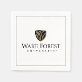 Wake Forest University Wordmark Servet (Voorkant)