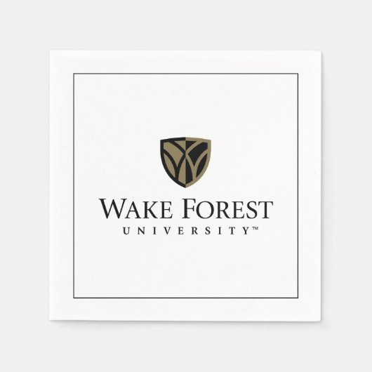 Wake Forest University Wordmark Servet (Voorkant)