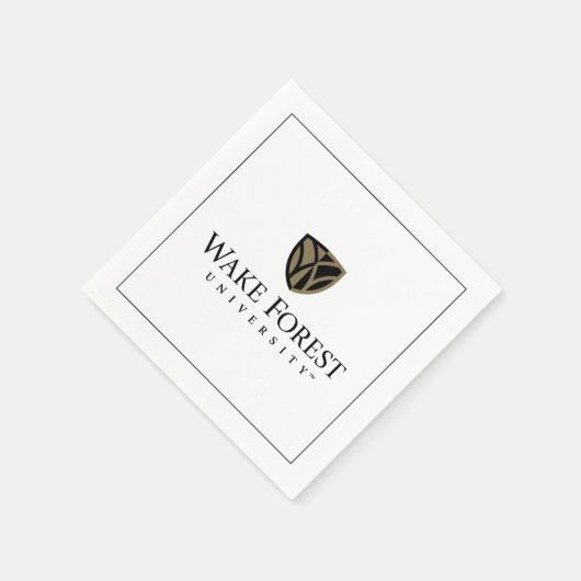 Wake Forest University Wordmark Servet (Hoek)