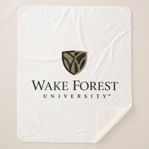 Wake Forest University Wordmark Sherpa Deken