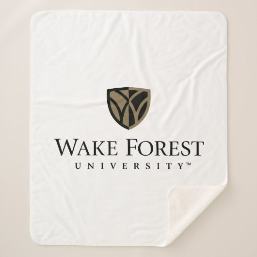 Wake Forest University Wordmark Sherpa Deken (Voorkant)