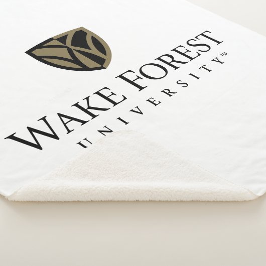 Wake Forest University Wordmark Sherpa Deken (3/4)