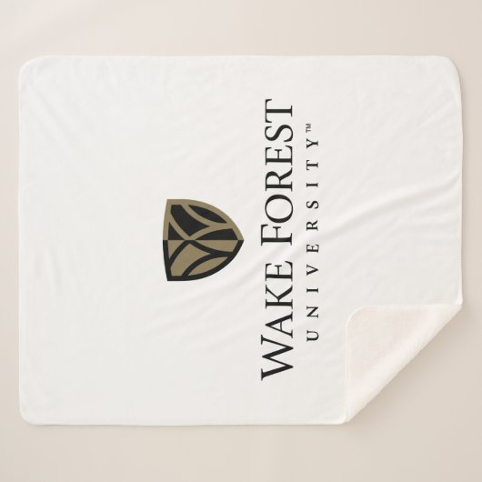 Wake Forest University Wordmark Sherpa Deken (Voorkant (horizontaal))