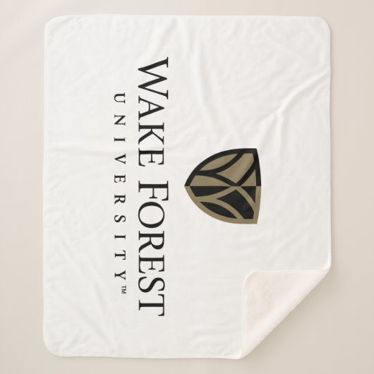 Wake Forest University Wordmark Sherpa Deken (Voorkant)