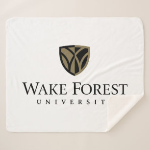 Wake Forest University Wordmark Sherpa Deken