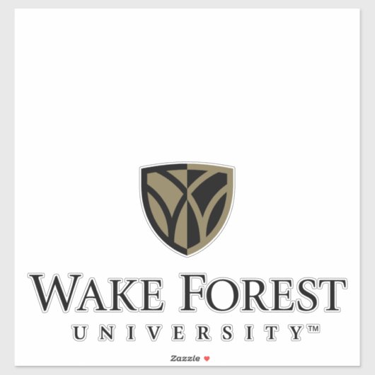 Wake Forest University Wordmark Sticker (Vel)