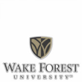 Wake Forest University Wordmark Sticker (Voorkant)
