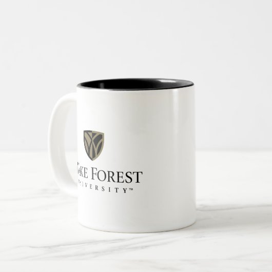 Wake Forest University Wordmark Tweekleurige Koffiemok (Voorkant links)