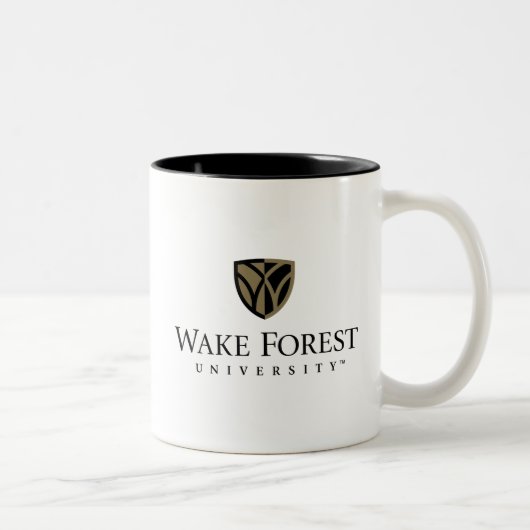 Wake Forest University Wordmark Tweekleurige Koffiemok (Rechts)