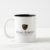 Wake Forest University Wordmark Tweekleurige Koffiemok (Links)