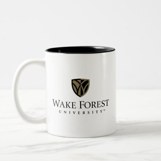 Wake Forest University Wordmark Tweekleurige Koffiemok (Links)