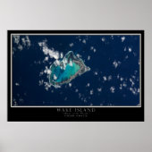 Wake Island Satellite Poster Map (Voorkant)