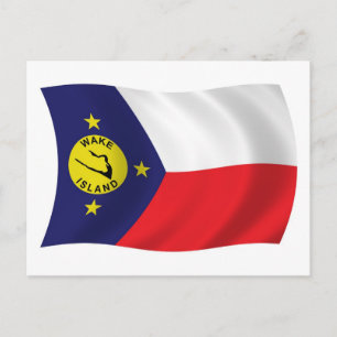 Wake Island Vlag Postkaart