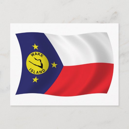 Wake Island Vlag Postkaart (Voorkant)