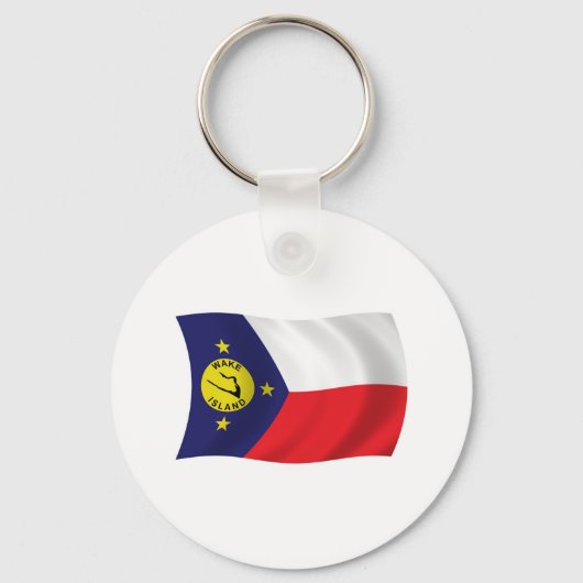Wake Island Vlag Sleutelhanger (Voorkant)