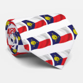 Wake Island Vlag Stropdas (Opgerold)