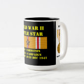 Wake / Johnston-eilandcampagne Tweekleurige Koffiemok (Voorkant rechts)