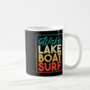 Wake Lake Boot Surf Grappig Wakesurf Bord Surfen S Koffiemok