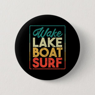 Wake Lake Boot Surf Grappig Wakesurf Bord Surfen S Ronde Button 5,7 Cm