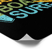Wake Lake Boot Surfen Surfen Surfplank Surfen Poster (Hoek)