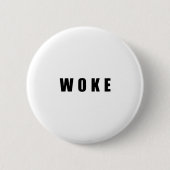 "WAKE" (LICHT) RONDE BUTTON 5,7 CM (Voorkant)