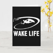 Wake Life Wake Surfen en Wakeboarden  Kaart (Gele Bloem)