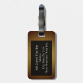 Wake me als de koffie klaar is bagagelabel (Achterkant verticaal)